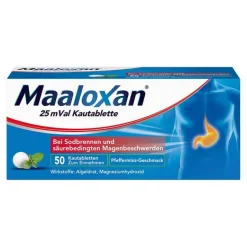 25 mVal Kautabletten, 50 St^Maaloxan Hot