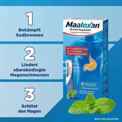 Maaloxan Sodbrennen Medikamente-25 mVal Suspension, 20X10 ml