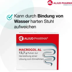 Aliud Pharma MACROGOL AL Pulver zur Herstellung einer Lösung , 100 St- Abführmittel