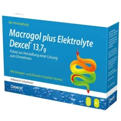 Macrogol plus Elektrolyte 13,7 g Ple, 10 St^Dexcel Hot