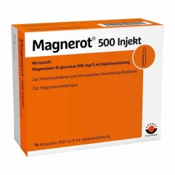 Magnerot 500 Injekt Ampullen, 10X5 ml- Magnesium