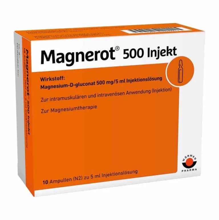 Magnerot 500 Injekt Ampullen, 10X5 ml- Magnesium