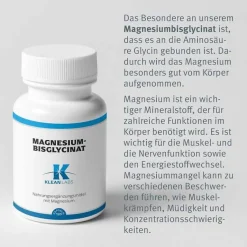 Supplementa Magnesium Bisglycinat Kapseln, 120 St- Magnesium