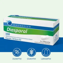 ® 150 Kapseln, 50 St^Magnesium Diasporal Online