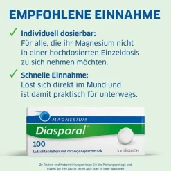 100 Lutschtabletten, 100 St^Magnesium Diasporal Discount