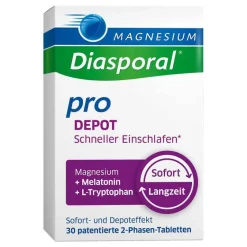 Magnesium Diasporal Melatonin Tabletten-pro Depot Schneller Einschlafen, 30 St