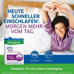 Magnesium Diasporal Melatonin Tabletten-pro Depot Schneller Einschlafen, 30 St
