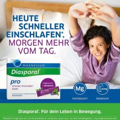 Magnesium Diasporal pro Schneller Einschlafen direkt, 30 St- Melatonin Tabletten