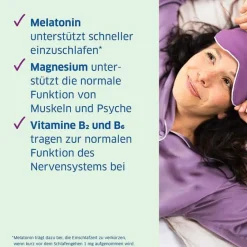 Magnesium Diasporal pro Schneller Einschlafen direkt, 30 St- Melatonin Tabletten