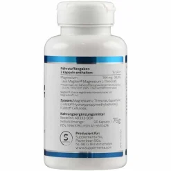 Supplementa Magnesium-Magnesium L-Threonat Magtein Klean Labs Kapseln, 90 St