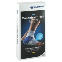Bauerfeind Knöchel- & Sprunggelenkbandagen-Malleotrain Plus Größe 2 links titan Sprunggelenkb., 1 St