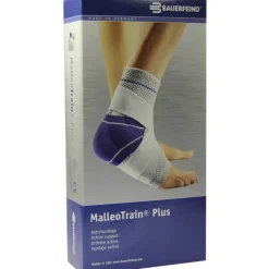 Bauerfeind Knöchel- & Sprunggelenkbandagen-Malleotrain Plus Größe 4 rechts titan Sprunggelenkb., 1 St
