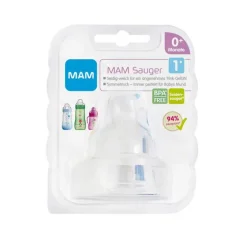 MAM Sauger Größe 1 0 + Monate Silikon, 2 St- Sauger