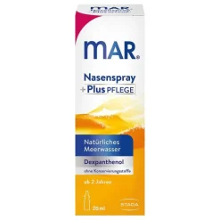 Mar Meerwasser Nasenspray|Schnupfen & Nasennebenhöhlen-Nasenspray Plus Pflege, 20 ml