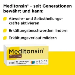 Meditonsin Tropfen bei Erkältung, 35 g- Grippemittel