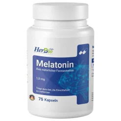 HerbBio Melatonin 1 mg Kapseln, 75 St- Melatonin Tabletten