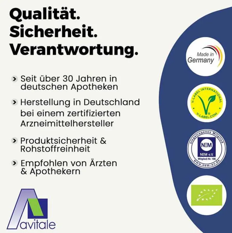 Avitale Melatonin Tabletten-Melatonin 2 mg plus Hopfen und Melisse Kapseln, 60 St