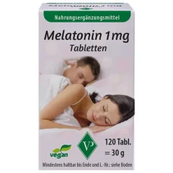 Melatonin 1 mg Tabletten, 120 St^Velag Discount