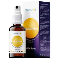Mediakos Melatonin Ashwagandha Schlaf Spray vegan, 20 ml- Ashwagandha|Melatonin Spray