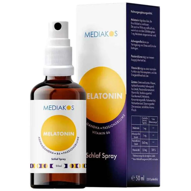 Melatonin Ashwagandha Schlaf Spray vegan, 50 ml^Mediakos Sale