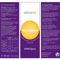 Melatonin Ashwagandha Schlaf Spray vegan, 50 ml^Mediakos Sale