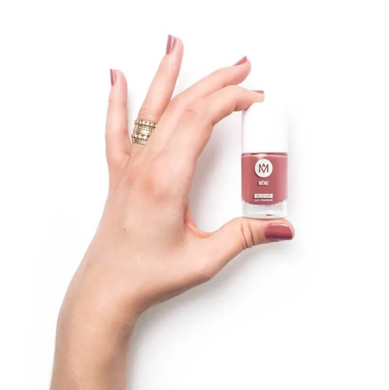 Meme Nagellack mit Silicium rosenholz 07, 10 ml- Nagelpflege