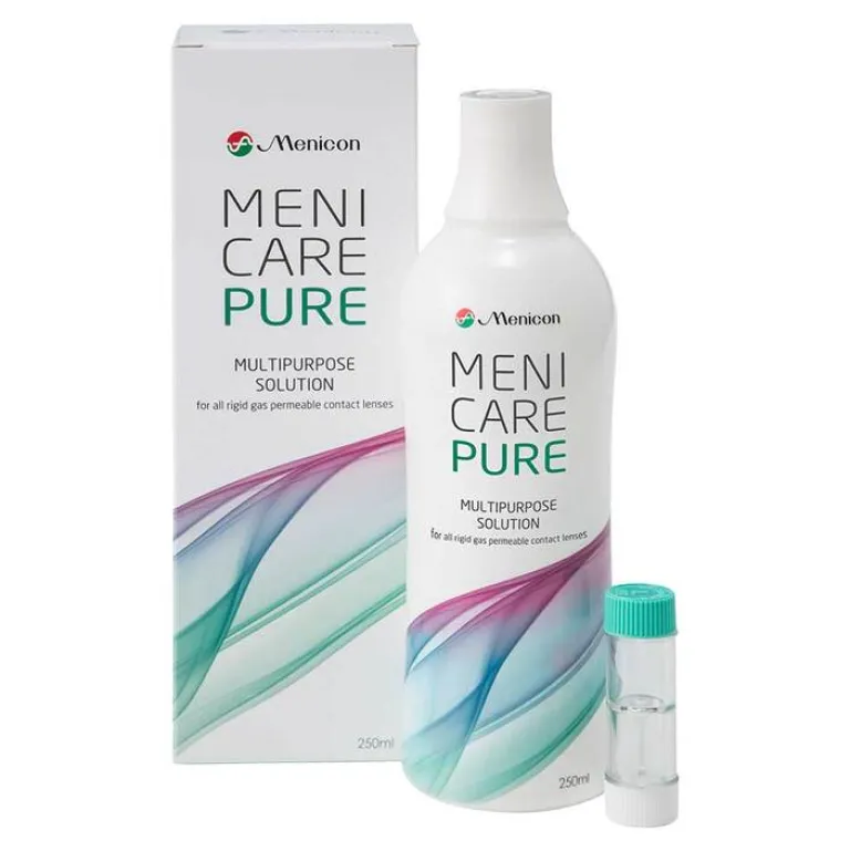 Meni Care Pure Lösung für harte Kontaktlinsen, 250 ml- Pflegemittel