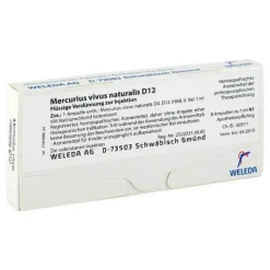 Weleda M-Mercurius vivus nat. D 12 Ampullen, 8X1 ml