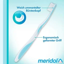 Meridol Zahnbürste sanft Doppelpack, 2 St- Zahnbürsten