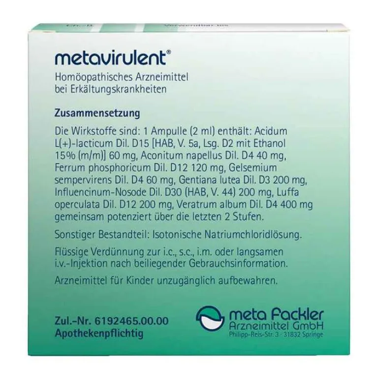 Injektionslösung, 5X2 ml^Metavirulent Clearance