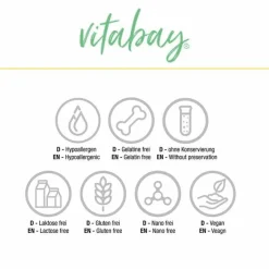 Vitabay Vitamin B12 (Cobalamin)-Methylcobalamin Vit.B12 Depot 1000 µg vegan Lut., 120 St