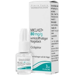 Miclast 80 mg / g wirkstoffhaltiger Nagellack, 3 ml- Nagelpilz Lack