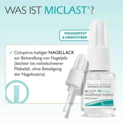 Miclast 80 mg / g wirkstoffhaltiger Nagellack, 3 ml- Nagelpilz Lack