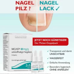 80 mg / g wirkstoffhaltiger Nagellack, 2X3 ml^Miclast Online