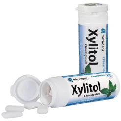 Miradent Zahnpflegekaugummi Xylitol Pfefferminz, 30 St- Zahnpflegekaugummi|Kaugummis