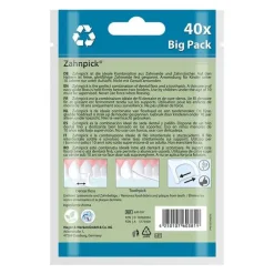 Miradent Zahnpick Zahnseide 2in1 Minze, 40 St- Zwischenraumreinigung