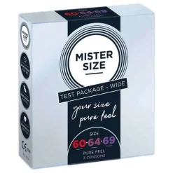 Probierpackung 60 64-69 Kondome, 3 St^Mister Size Hot