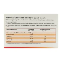 Mobiakut Glucosamin & Hyaluron Gelenk-Kapseln, 90 St- Glucosamin-Chondroitin