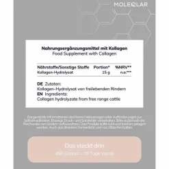 Moleqlar Kollagen-Peptide Pulver, 450 g- Kollagen