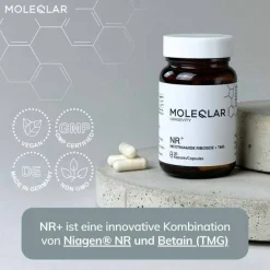 MoleQlar Longevity NR + Nicotinamid Kapseln, 30 St- Vitamin B3 (Niacin)