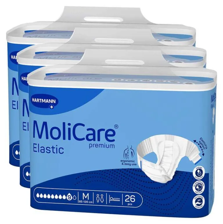 Molicare Premium Elastic Slip 9 Tropfen Größe M, 3X26 St- Windeln & Pants