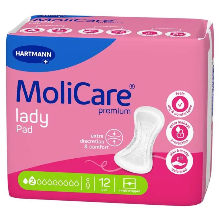 Premium lady Pad 2 Tropfen, 12 St^Molicare