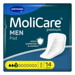 Premium Men Pad 3 Tropfen, 14 St^Molicare Hot