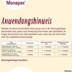 Monapax Hustenstiller Kinder|Hustenstiller-Tabletten, 40 St