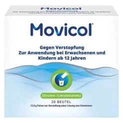 Movicol Abführmittel-® Beutel Pulver – schnelle Hilfe bei Verstopfung, 20 St