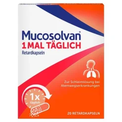 Mucosolvan 1x täglich Retardkapseln, 20 St- Hustenlöser