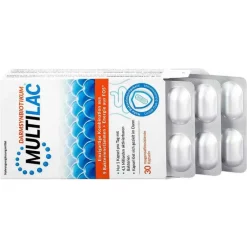 Multilac Synbiotikum magensaftresistent Kapseln, 30 St- Bakterienkulturen