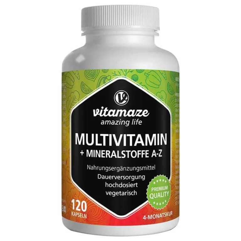 Vitamaze Multivitamine-Multivitamin Kapseln hochdosiert, 120 St