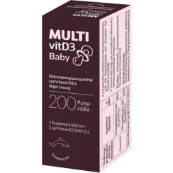 Multivit Vitamin D (Colecalciferol)-D3 Baby Pumplösung, 10 ml
