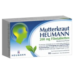 Heumann Migräne Tabletten-Mutterkraut 200 mg Filmtabletten, 90 St
